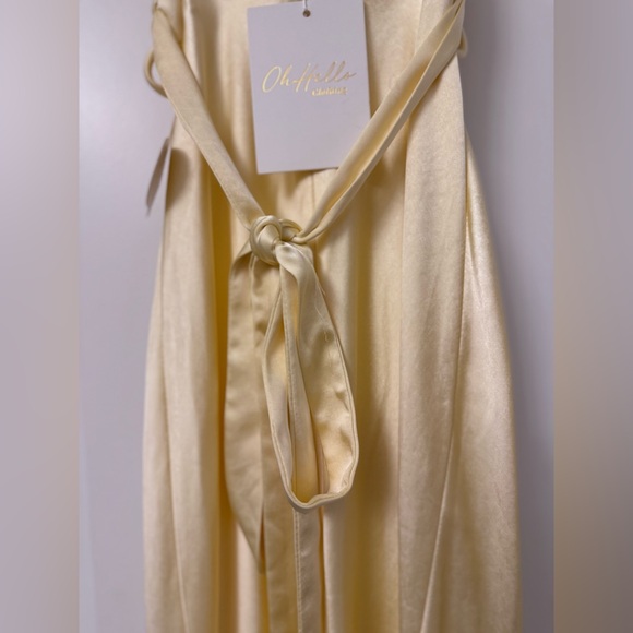 Butter Yellow, Soft Satin Everleigh Dress from Oh Hello! Boutique - Size XS - Picture 4 of 9